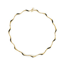 wave necklace with black diamonds