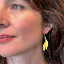 Double "Mountain Mint" Leaf Earrings