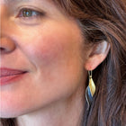 Large Duel Tone "Embrace" Earrings