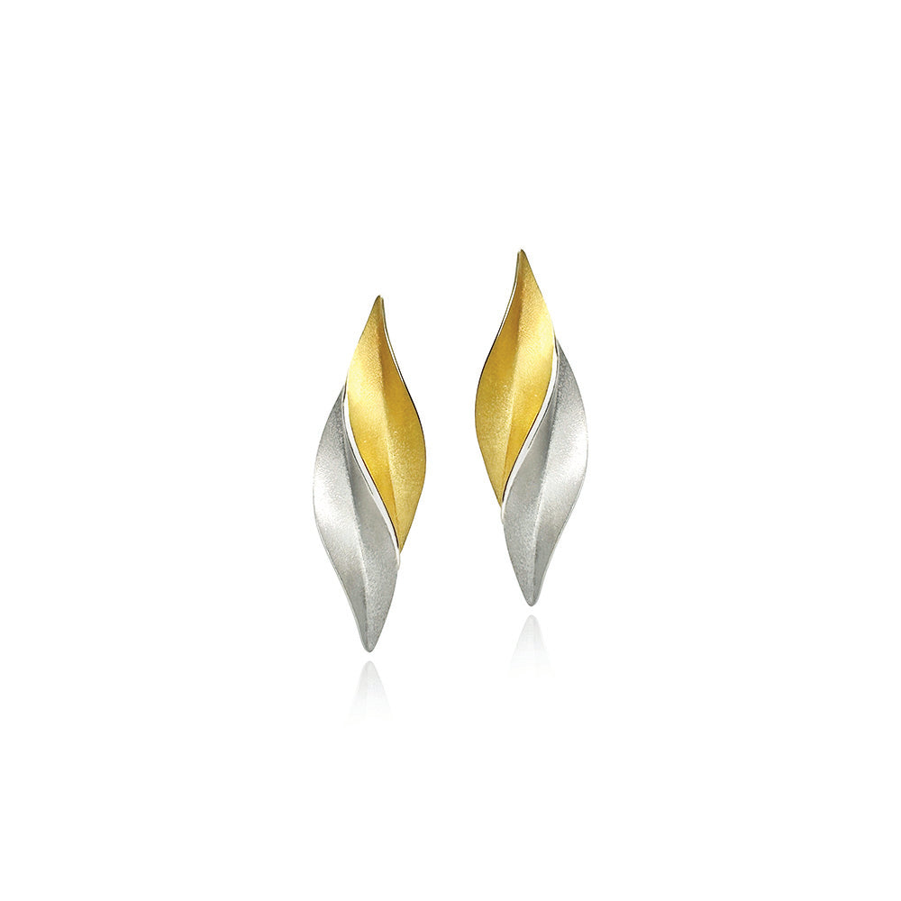 duel tone embrace earrings