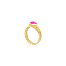 Triple Ribbon Ruby Ring
