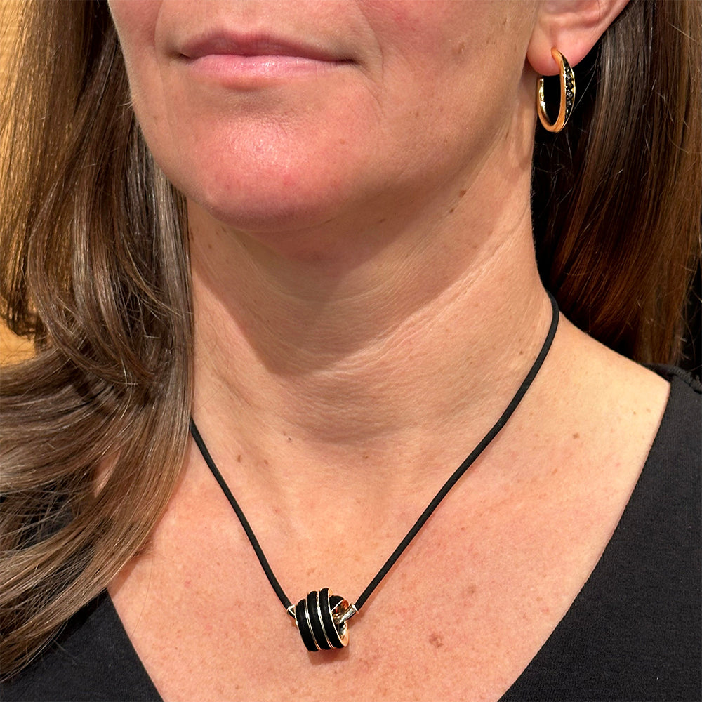 double fisherman knot necklace