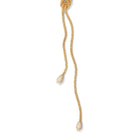 Cabo Chain Lariat Necklace with Pavé Drops