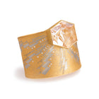 Munsteiner-cut Morganite cuff