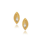 navette diamond earrings