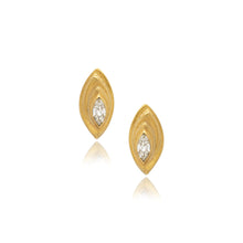 navette diamond earrings