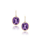 large amethyst drop earrings