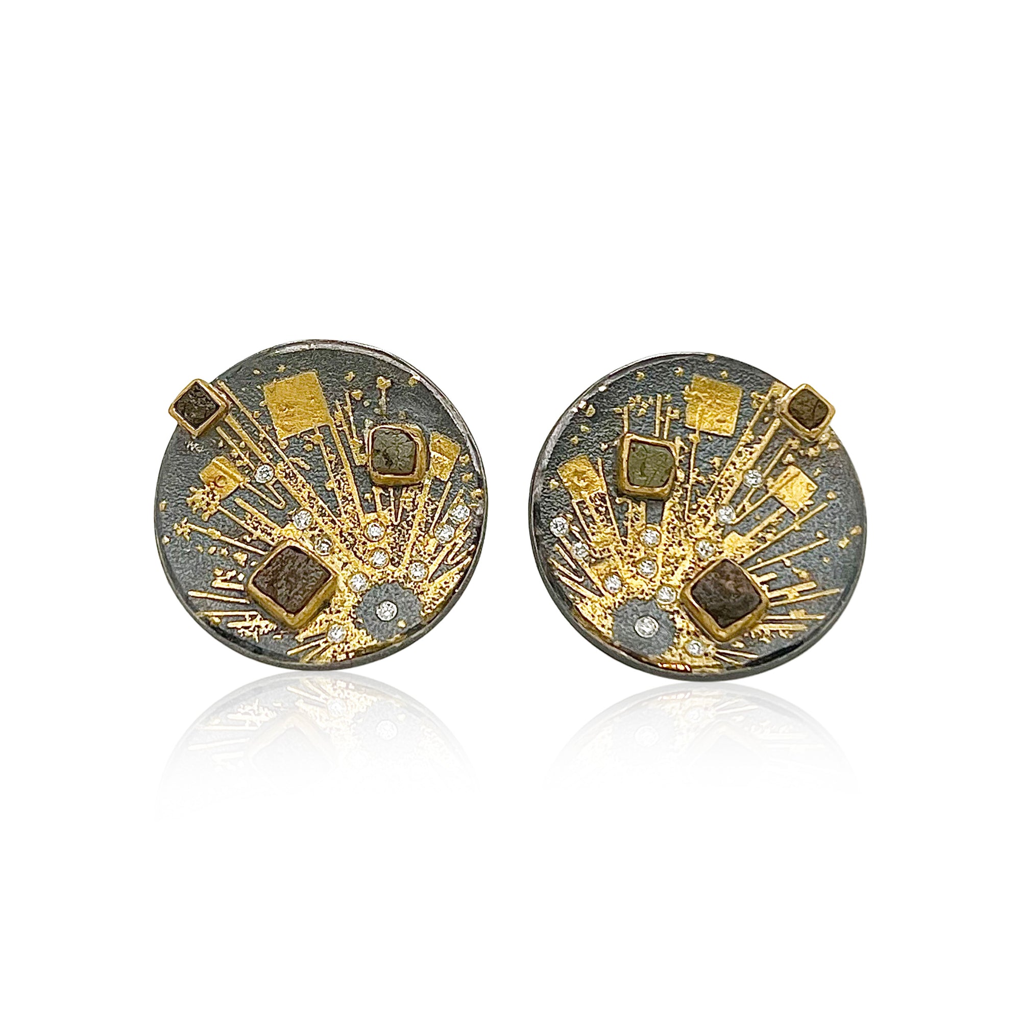 Diamond starburst earrings
