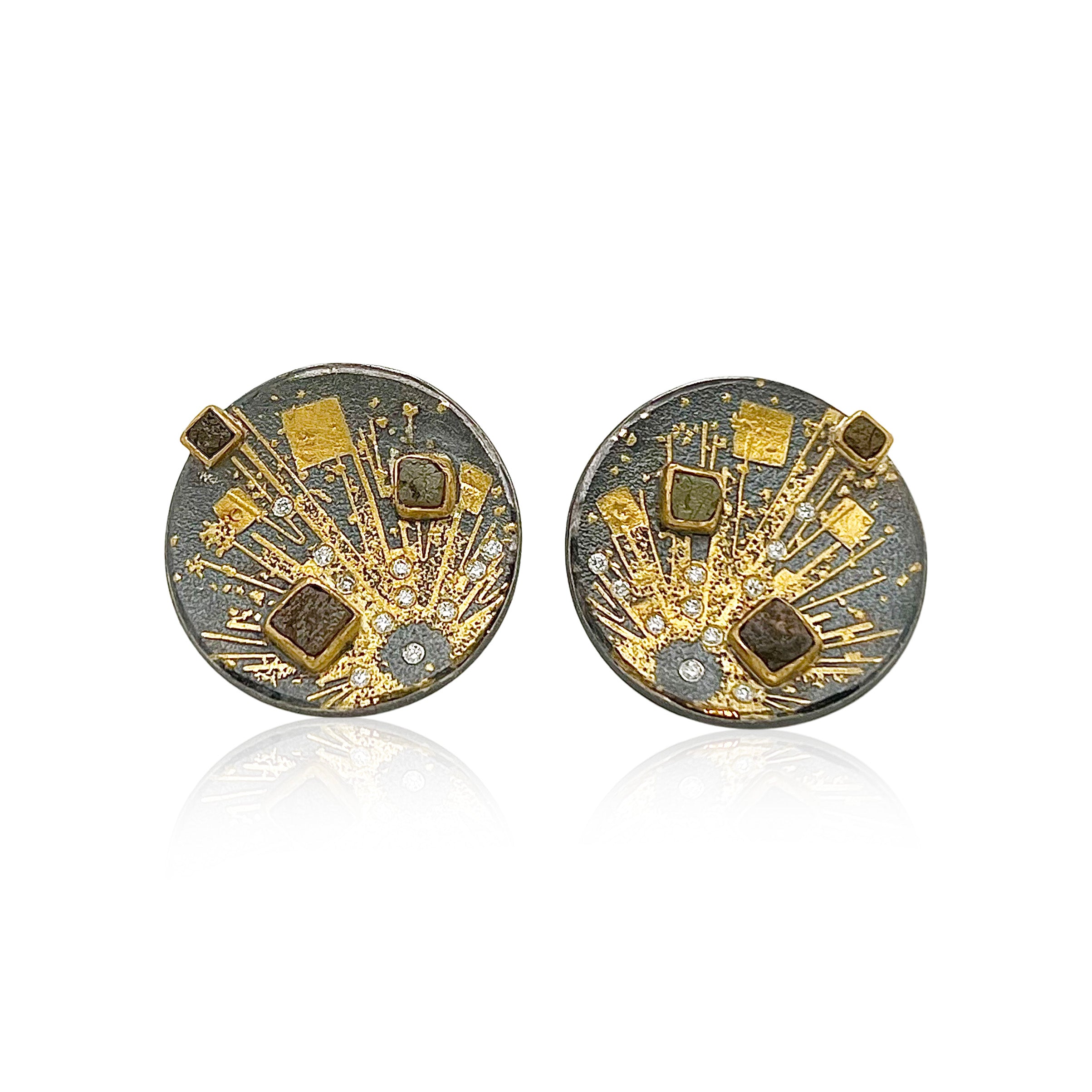 Diamond starburst earrings