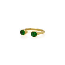 Double Tsavorite Garnet Ring