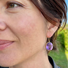 Large Amethyst Drop Earrings