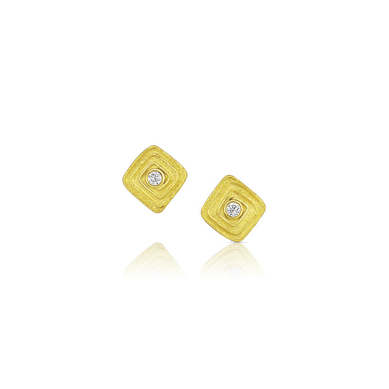 Square "Maze" Earrings