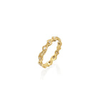 "wave" Ring with white diamonds