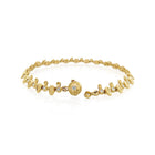 shell bracelet with diamonds