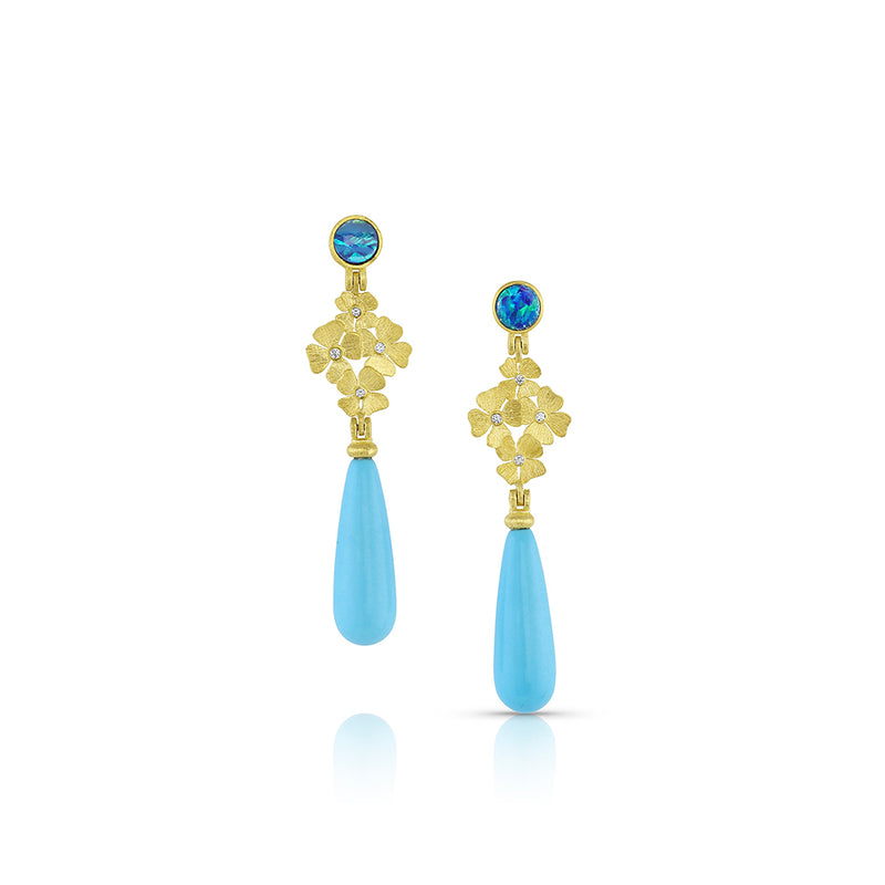 Sleeping Beauty Turquoise Drop Earrings