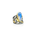 Moonstone Leaf Ring