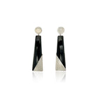 moonstone and onyx earrings