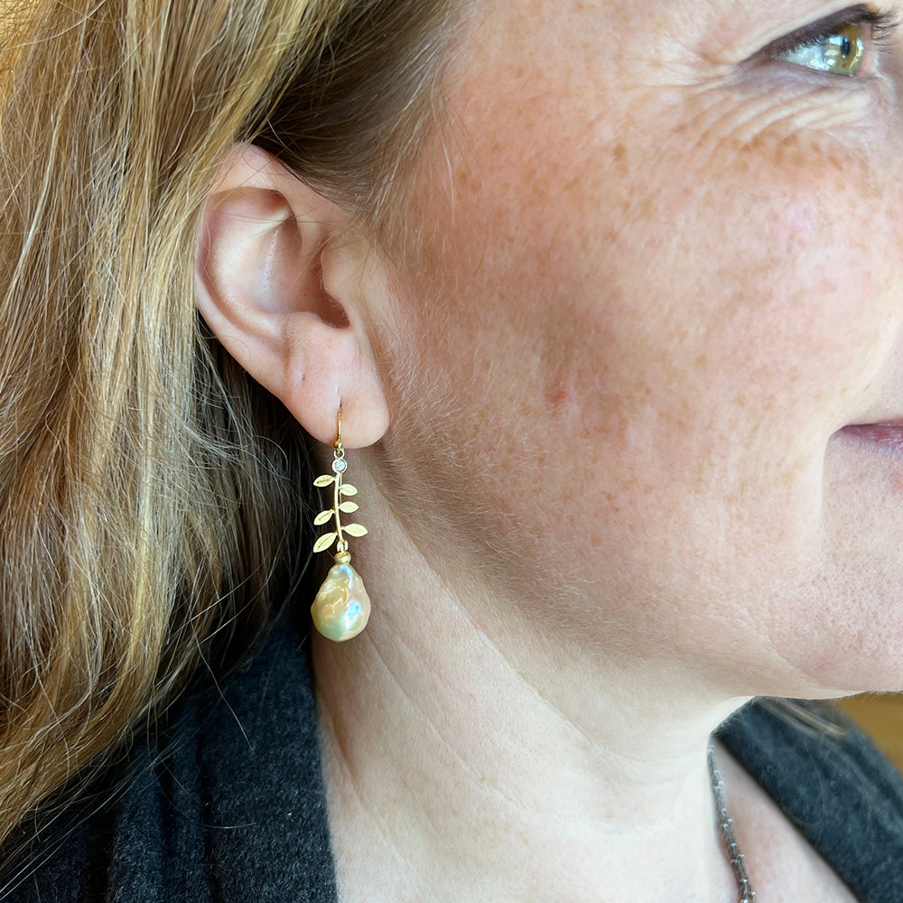 baroque pearl earrings