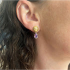 Amethyst drop earrings