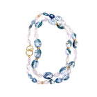 moonstone, diamond and opal necklace
