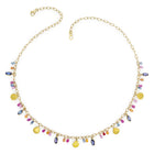 rainbow charm necklace