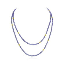 5 wrap tanzanite beaded bracelet/necklace