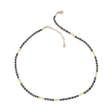 Triple Wrap Bracelet or Long Necklace with Olive-Shaped Black Diamonds