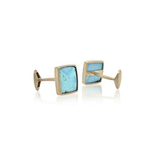 lavender turqoise cuff links