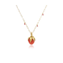 Large Cultured Coral "Strawberry" Pendant