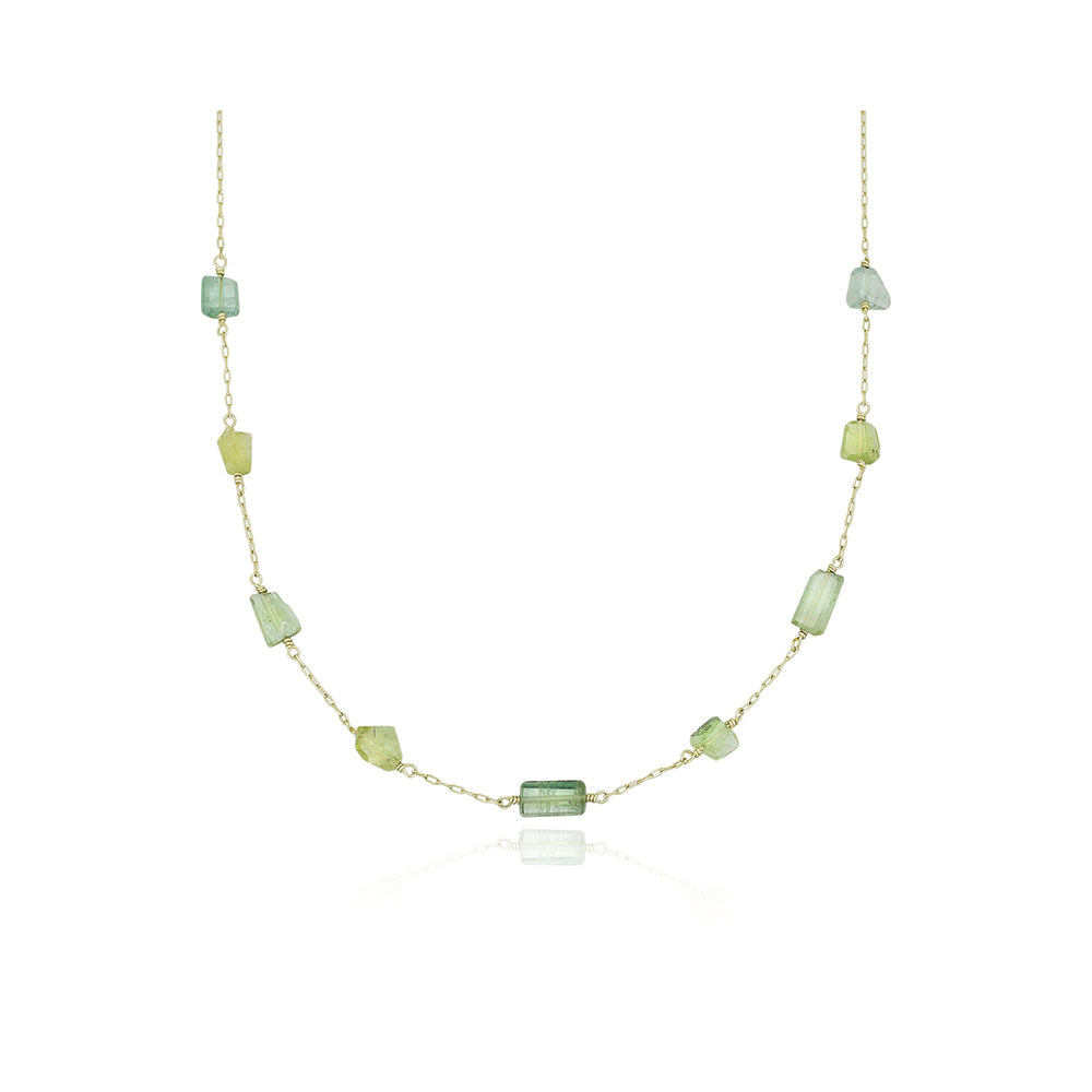 tourmaline station necklace