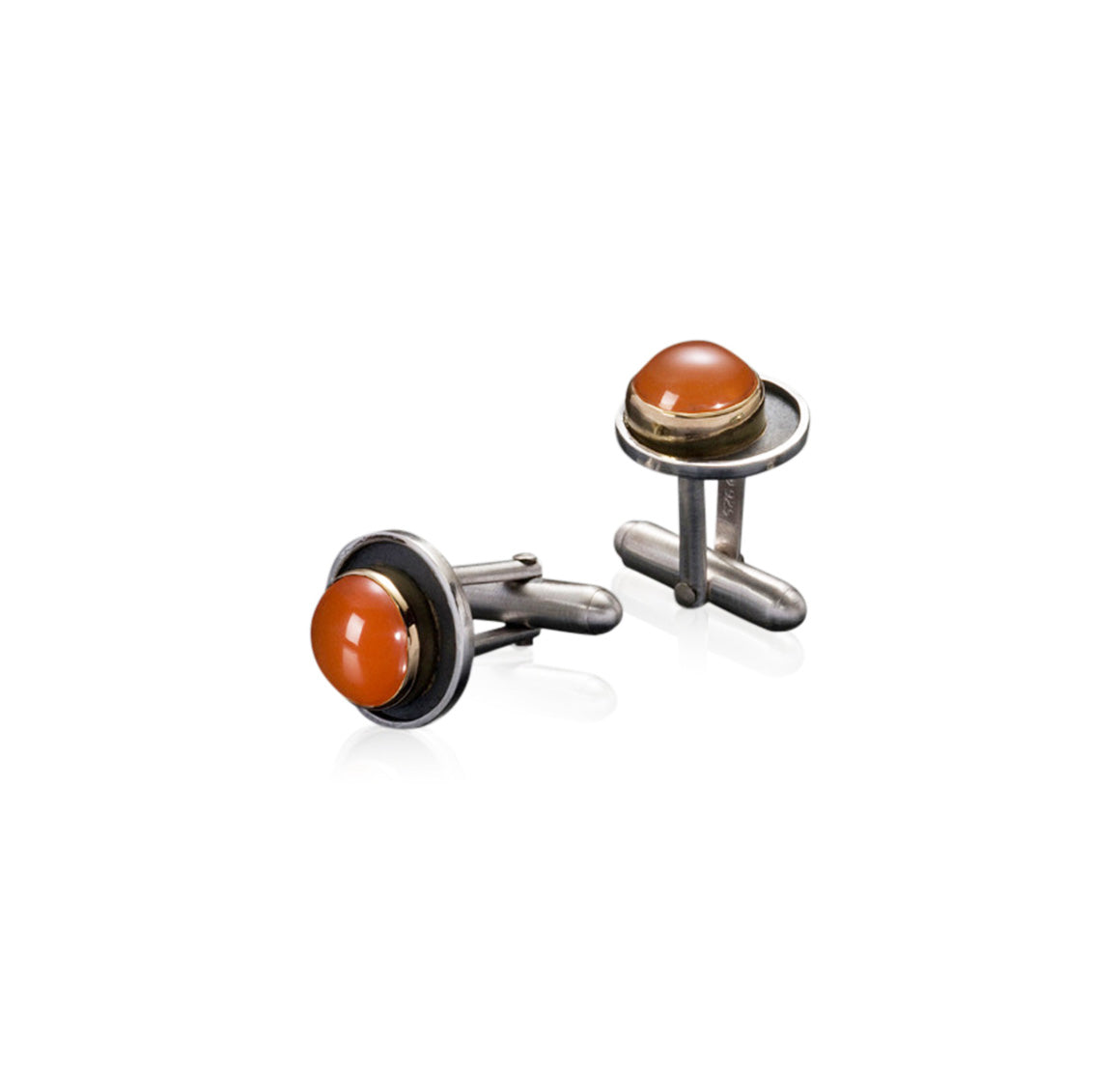 carnelian cuff links