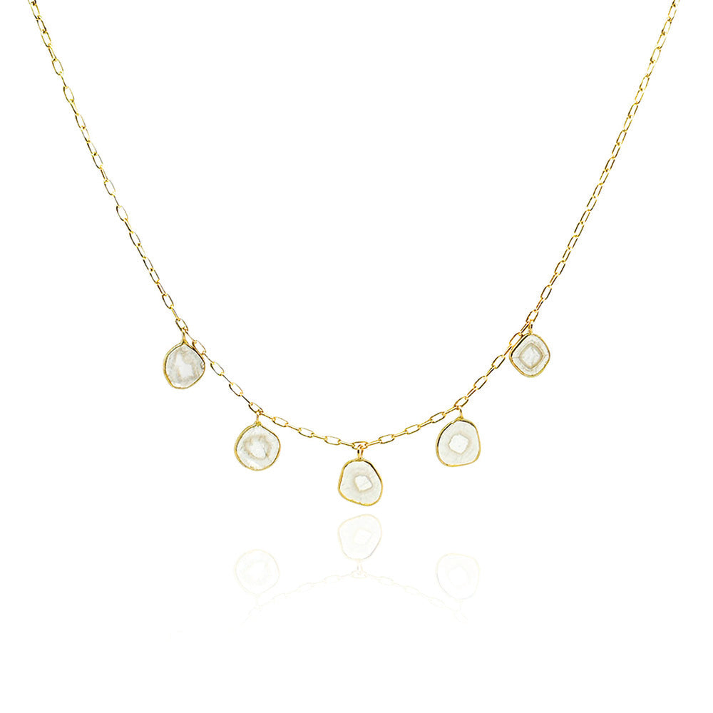 5 diamond necklace