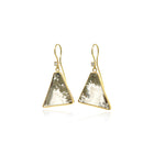 lichen earrings with diamonds