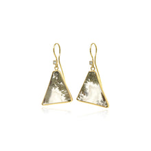 lichen earrings with diamonds