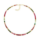 Tourmaline rondelle necklace