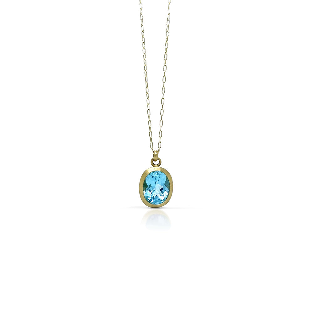 amphora pendant in blue topaz