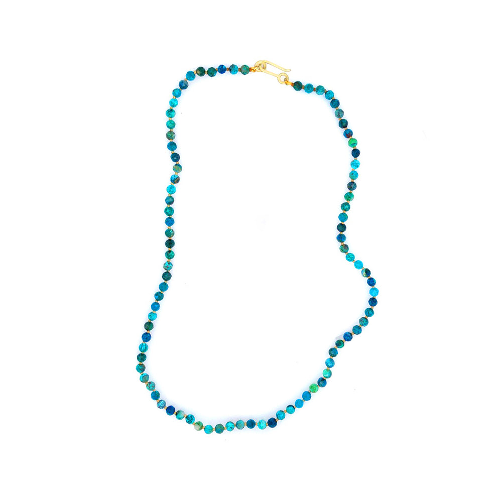 chrysacolla azurite necklace