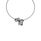 Anise Fold Necklace in Sterling Silver and 18K Gold