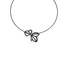 Anise Fold Necklace in Sterling Silver and 18K Gold