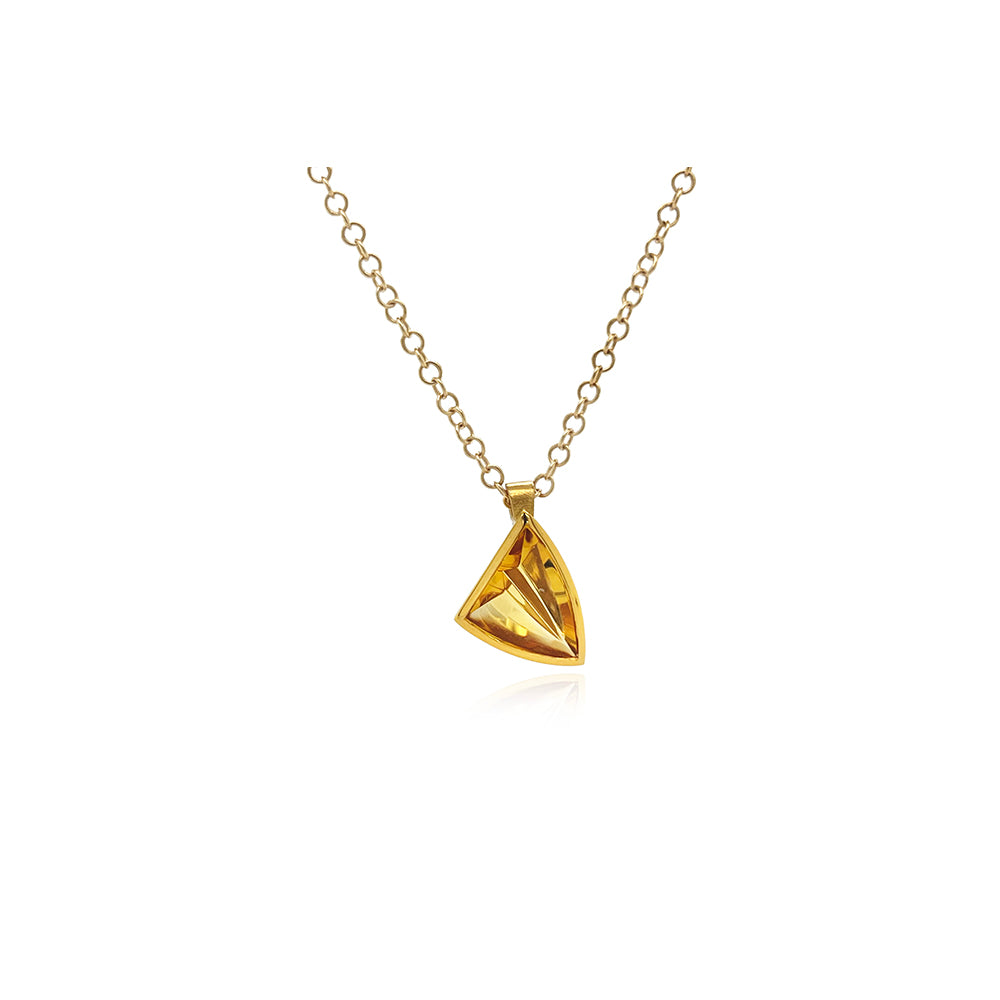 golden beryl necklace