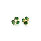 Triple Emerald Earrings