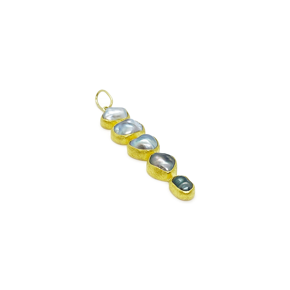 5 Keshi Pearl Pendant