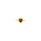 Tear-Shaped Chocolate Diamond Ring