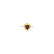 Tear-Shaped Chocolate Diamond Ring