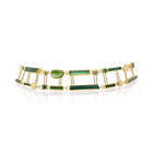 Multi-Green Tourmaline Bracelet