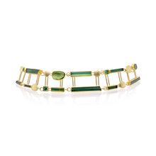 Multi-Green Tourmaline Bracelet