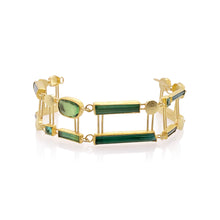 Multi-Green Tourmaline Bracelet