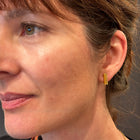 Small Open Tube Stud Earrings