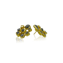 Mosaic Diamond Earrings in 22K/18K