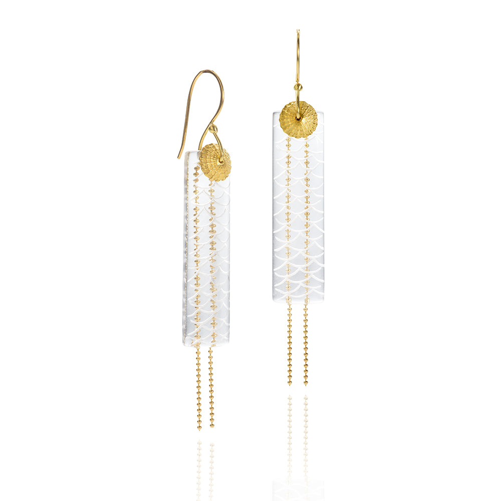 "Water and Gold" Earrings